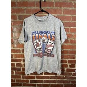 Vintage 90s New Jersey Devils Vs Detroit Red Wings 1995 NHL Stanley Cup Shirt XL